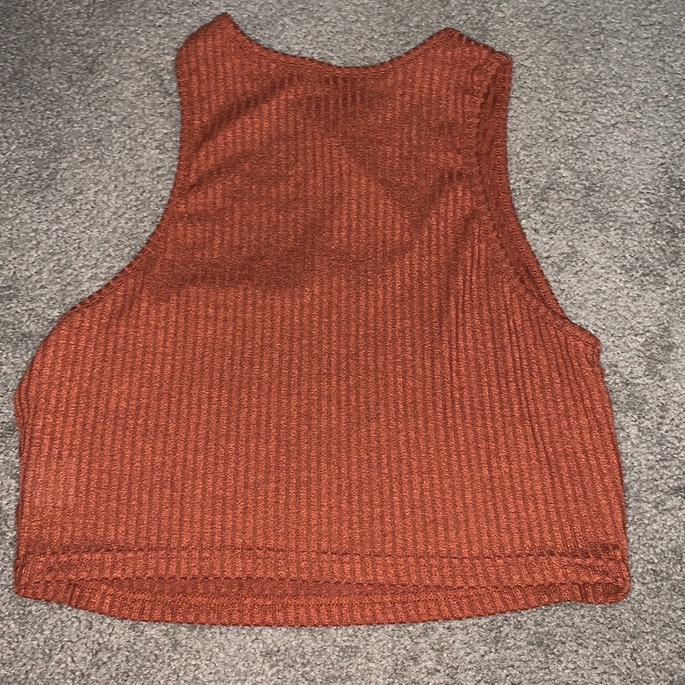 Brown crop top